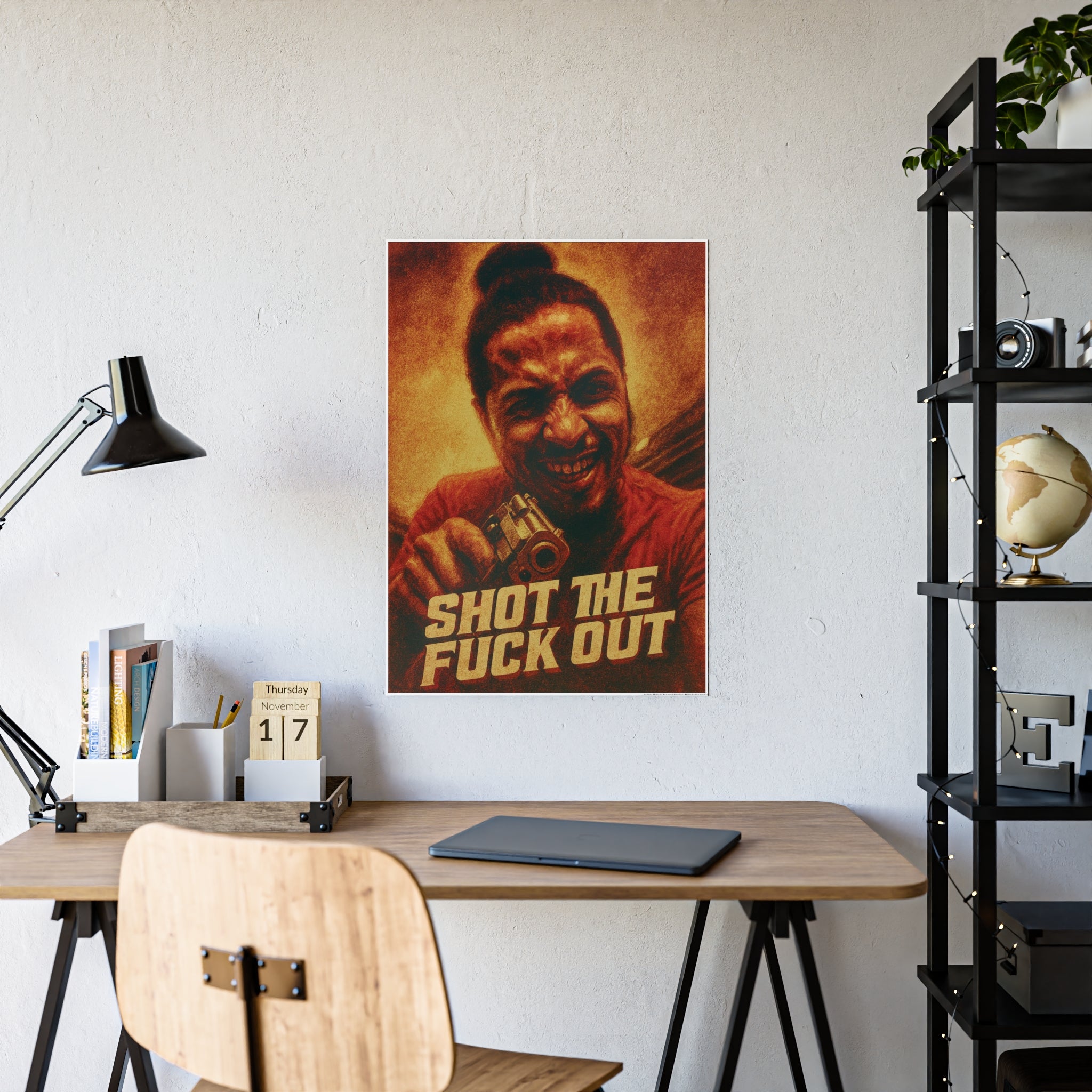 Vintage “Shot the Fuck Out” Poster