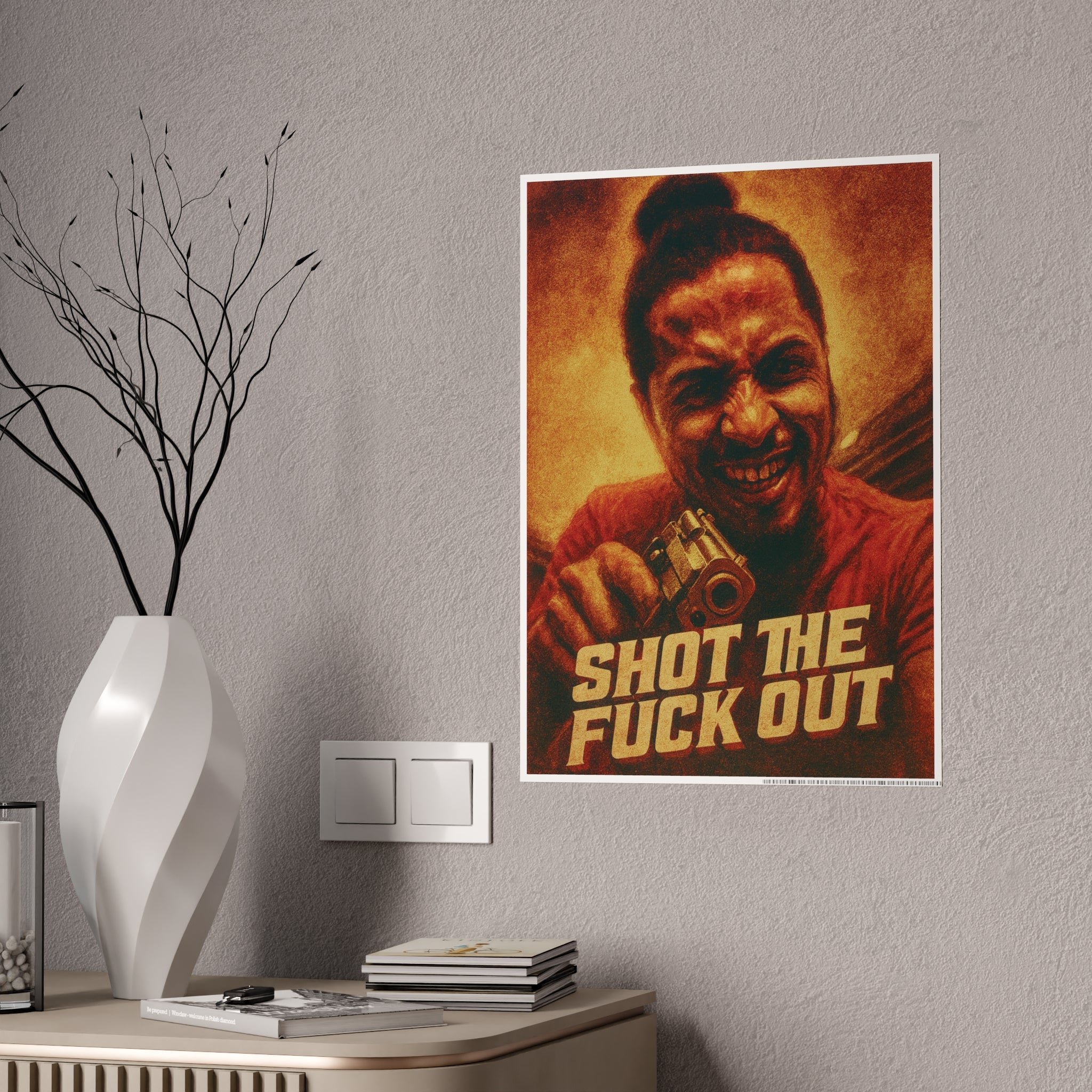 Vintage “Shot the Fuck Out” Poster