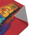 LIMITED EDITION "Team Hollywood" Tropical Miami Vibes Rug (Red)